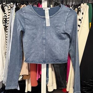 ZARA Seamless washed effect top